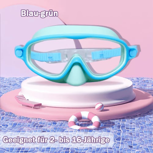HD Large Frame Kids Swimming Goggles, Waterproof & Anti-Fog