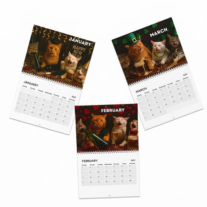 🔥LAST DAY 50% OFF - 🍺🐱Drunk Cats 2027 Calendar