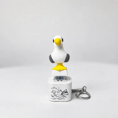 🐦 😂Seagull "MINE!" Sound Button Keychain – Real Sound & LED Light Fun Gift