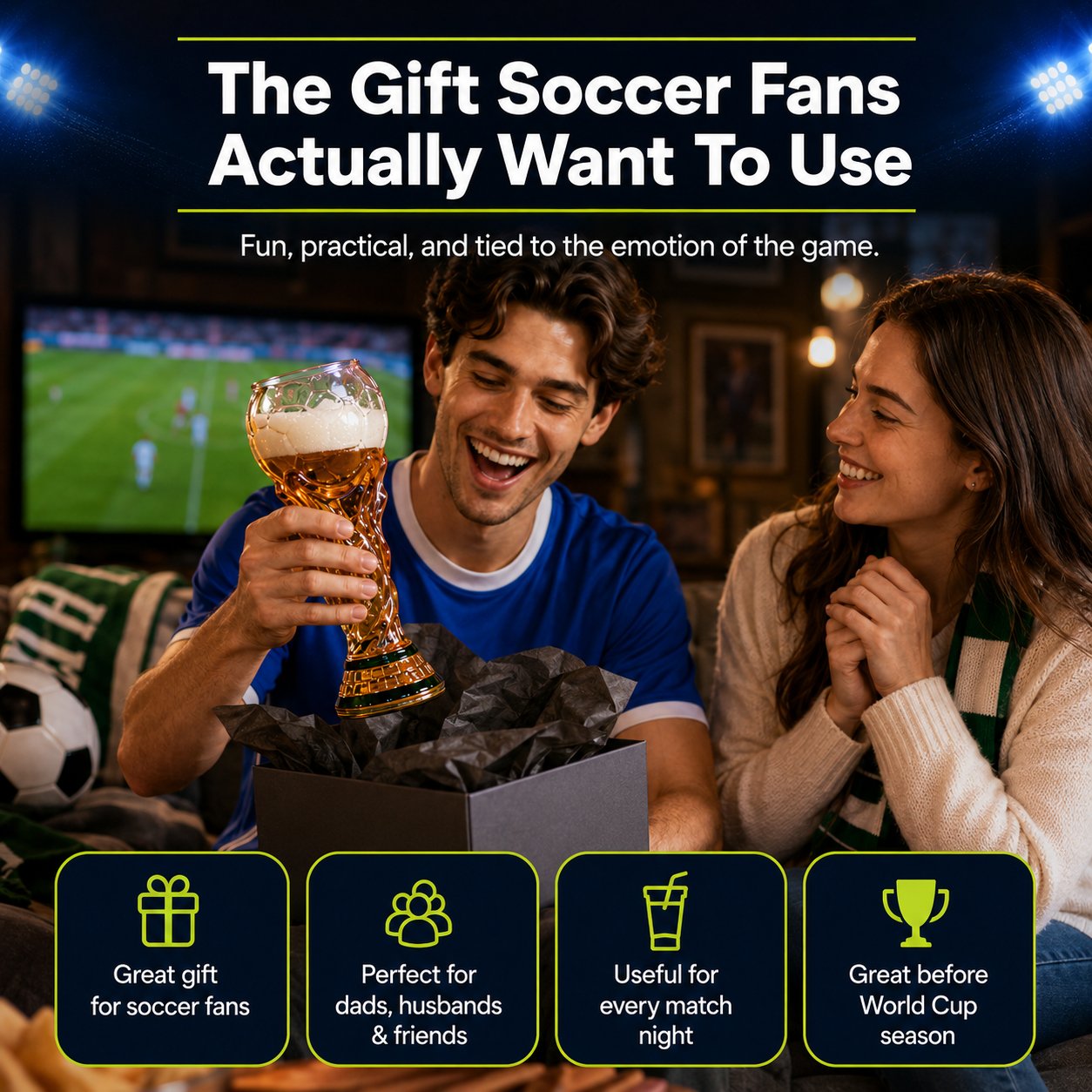 World Cup Trophy Beer Glass