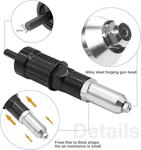 48% OFF 🔥Professional Electric Rivet Gun Adapter Kit