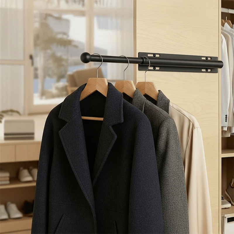 🗄️Valet Rod for Closet Pull Out