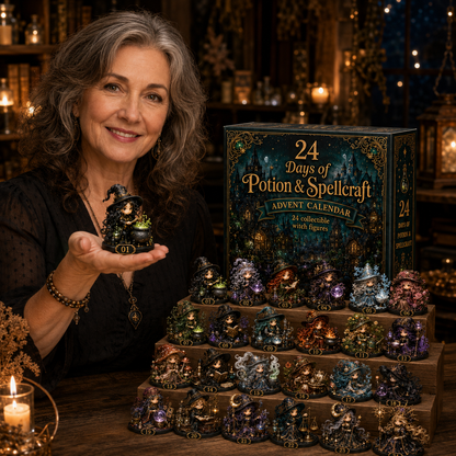 🧙‍♀️ 24 Days of Witchy Magic – 2026 Potion & Spellcraft Advent Calendar with 24 Enchanted Collectible Witch Figurines & Daily Surprises