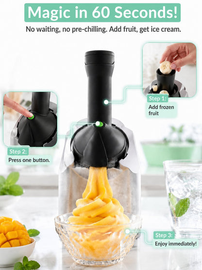Fully automatic ice cream machine, homemade ice cream at the touch of a button – guaranteed without errors