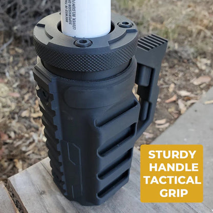 🥤🔥Assault-Style Tactical Koozie with Built-In Bottle Opener – 3 Sizes for Bottles & Cans