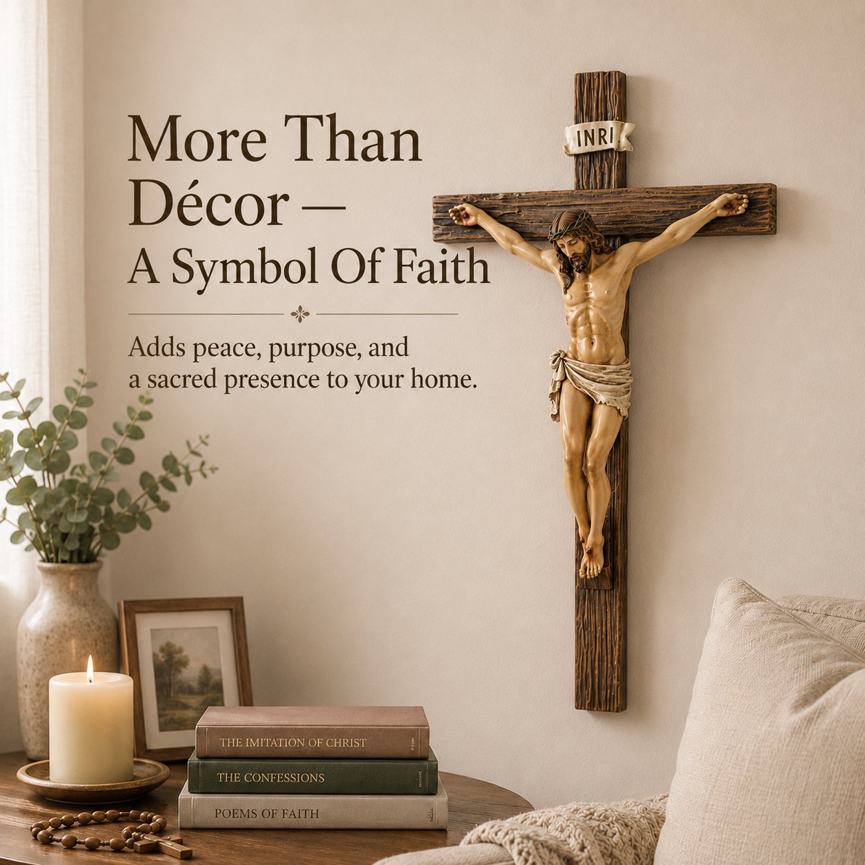 ✝️ Jesus Wall Crucifix For Prayer & Home Blessing