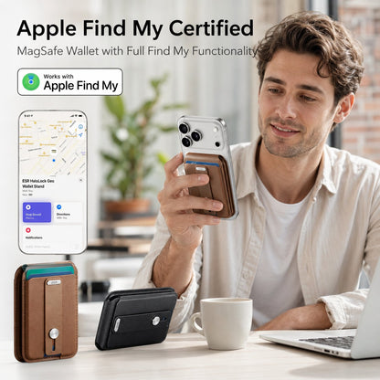 Smart Magnetic Phone Wallet with Stand & Location Tracking