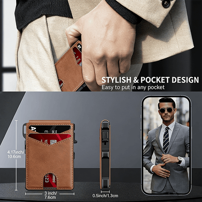 The Ultimate Smart Pop-Up Wallet: Slim, Secure, & RFID Protected