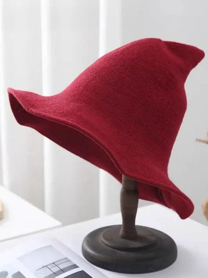 🧙 Knitted Wizard Hat  - ✨ Cozy Halloween Fantasy Costume Accessory