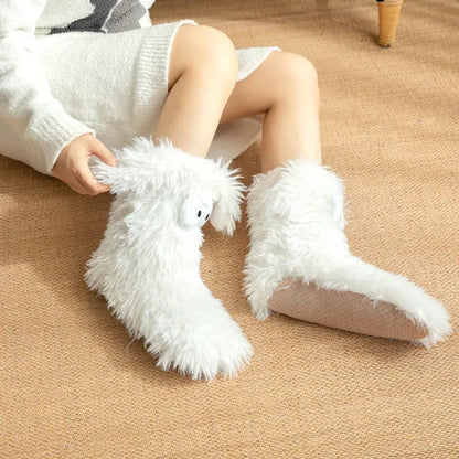 🧦 Women's Cozy Plush Slipper Socks | Warm Fleece Anti-Slip for Cozy Winter Days At Home❄️