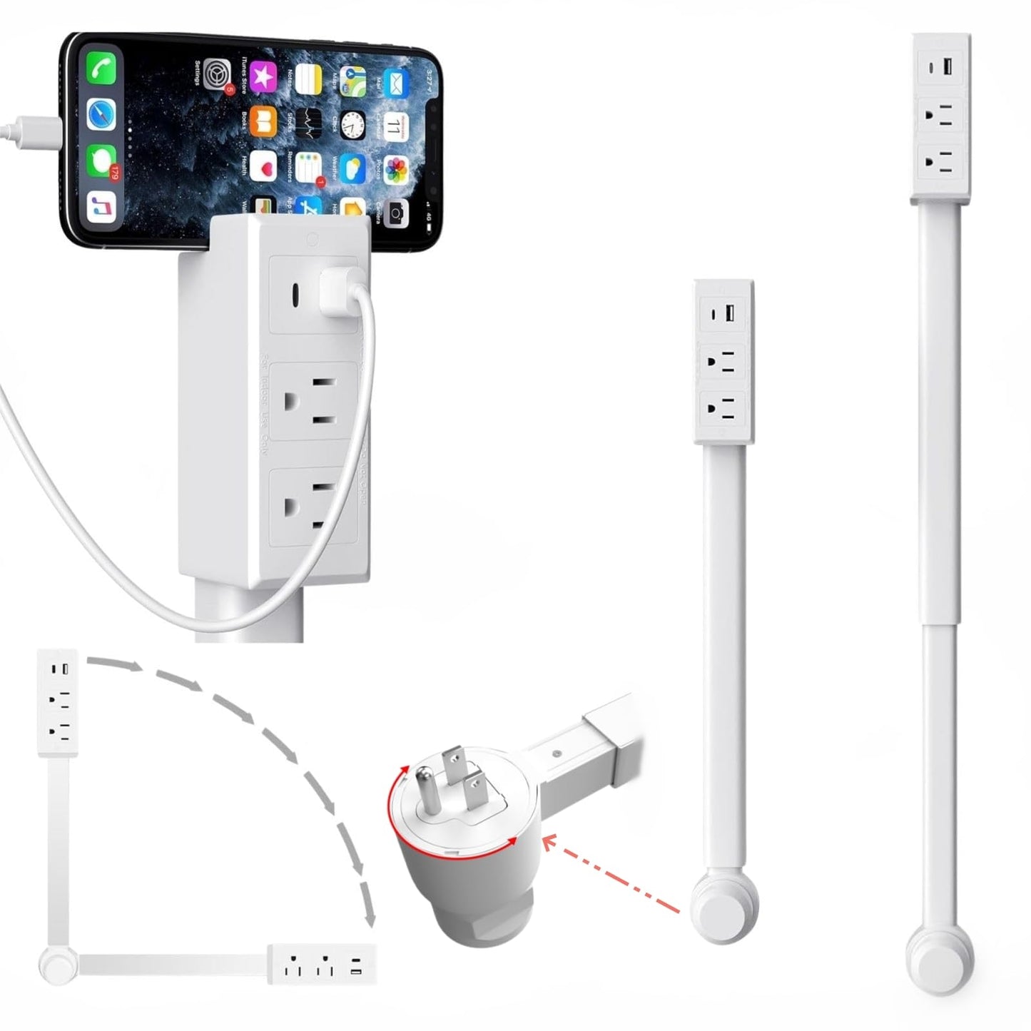 Last Day 49% OFF🔥Adjustable Electrical Outlet Extender Stick