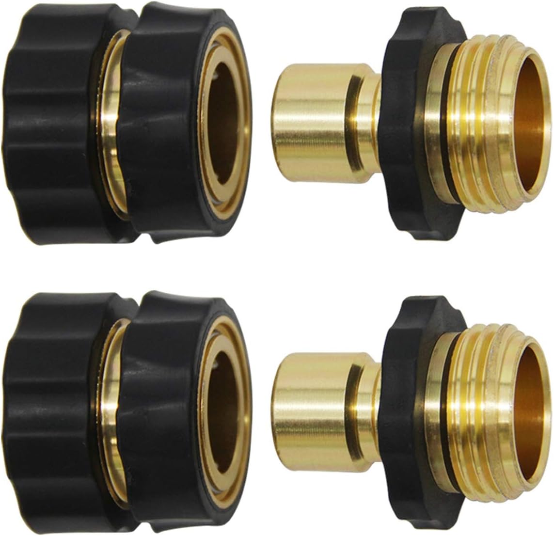 ✨LAST DAY 49% OFF - 🛠️3/4' Aluminum Alloy Garden Hose Quick Connector — Heavy-Duty Leak-Proof Quick Connect Fittings