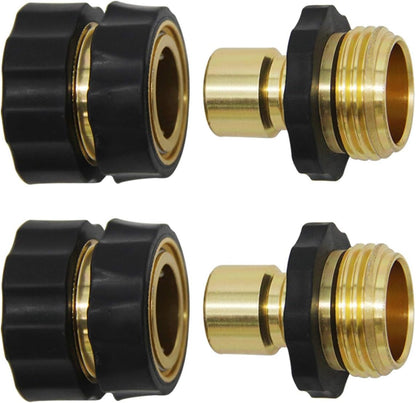 ✨LAST DAY 49% OFF - 🛠️3/4' Aluminum Alloy Garden Hose Quick Connector — Heavy-Duty Leak-Proof Quick Connect Fittings