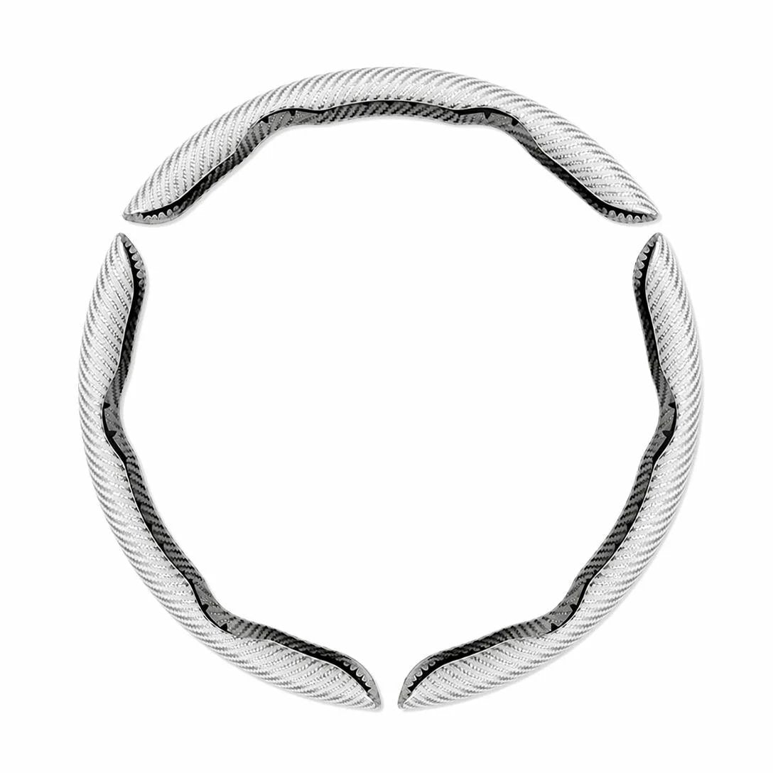 🎉Non-Slip Half Cover Car Steering Wheel Protector | Easy Clip On Installation