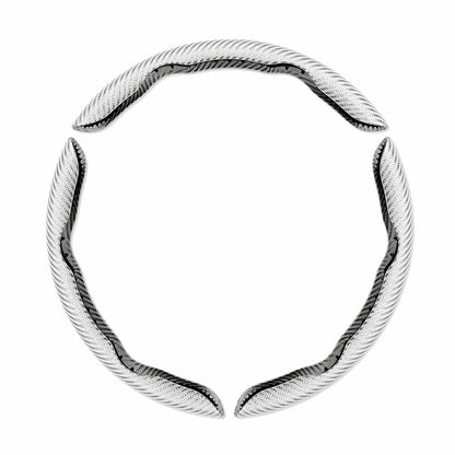 🎉Non-Slip Half Cover Car Steering Wheel Protector | Easy Clip On Installation