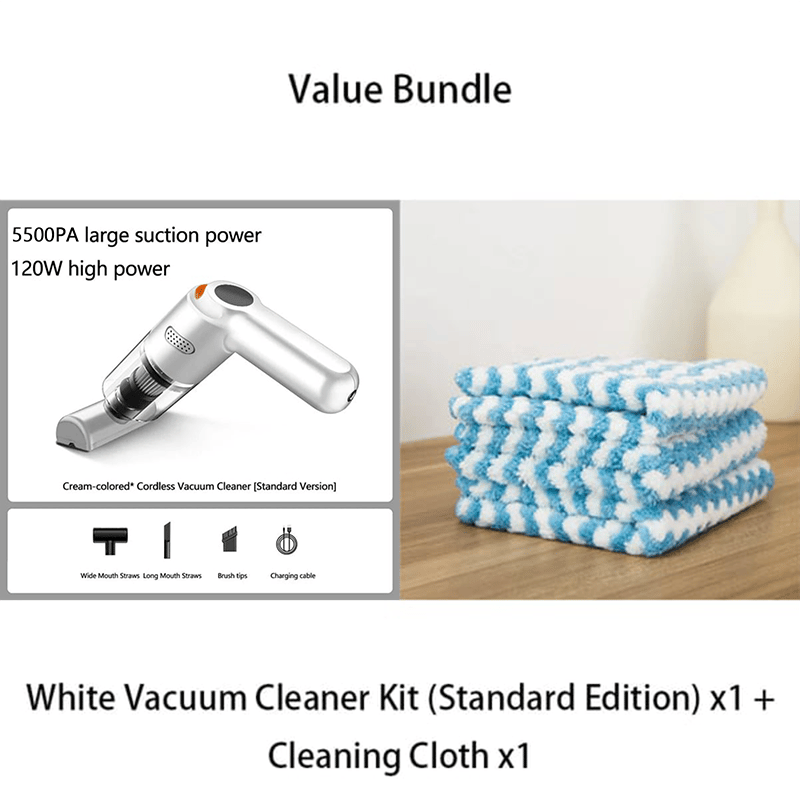 High-Power Cordless Vacuum Cleaner Kit for Car