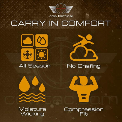Compression Tactical Short Sleeve T-Shirt with Dual Side Hidden Pockets