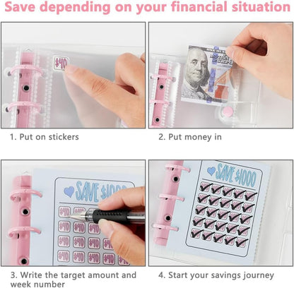 💰 Visual Savings Tracker | Achieve Your $1000 Saving Goal Easily ✅