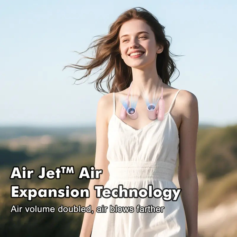 360° Freely Bendable Adjustment 🧴Dual Cooling Fan