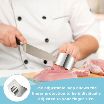 🔪 Stainless Steel Finger Guard