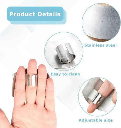 🔪 Stainless Steel Finger Guard