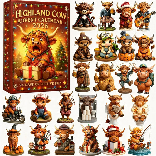 🎄 24 Days of Highland Cow Christmas Advent Calendar 2026