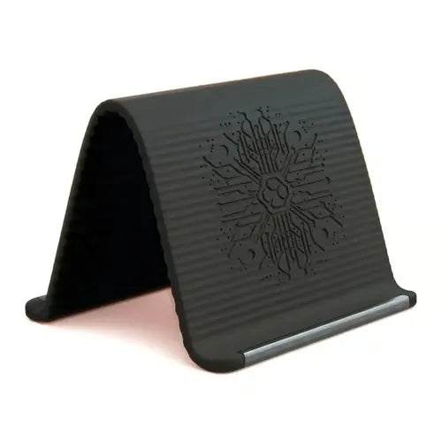 Black foldable silicone device stand