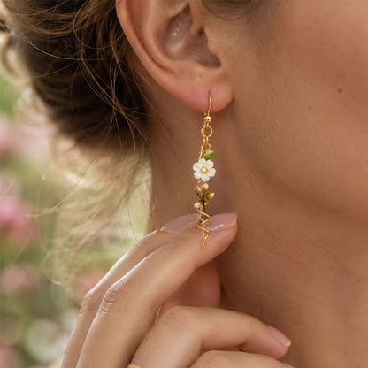 🔥Limited Time 50% Off✨14K Spiral Ikebana Earrings