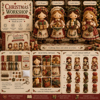 🧵 Tiny Worlds Collection – Patchwork DIY Kit Series