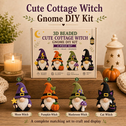 3D Beaded Gnome DIY Kit Collection