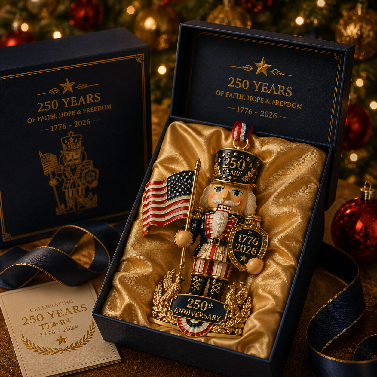 🇺🇸🎄America 250th Anniversary Nutcracker Christmas Ornament Collection