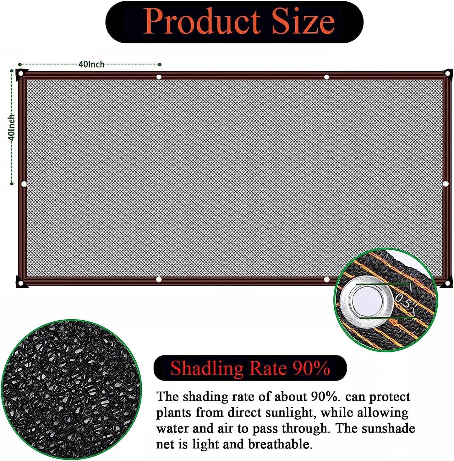 Outdoor Shade Cloth Net – UV Block, Breathable HDPE Mesh for Garden, Patio & Pergola