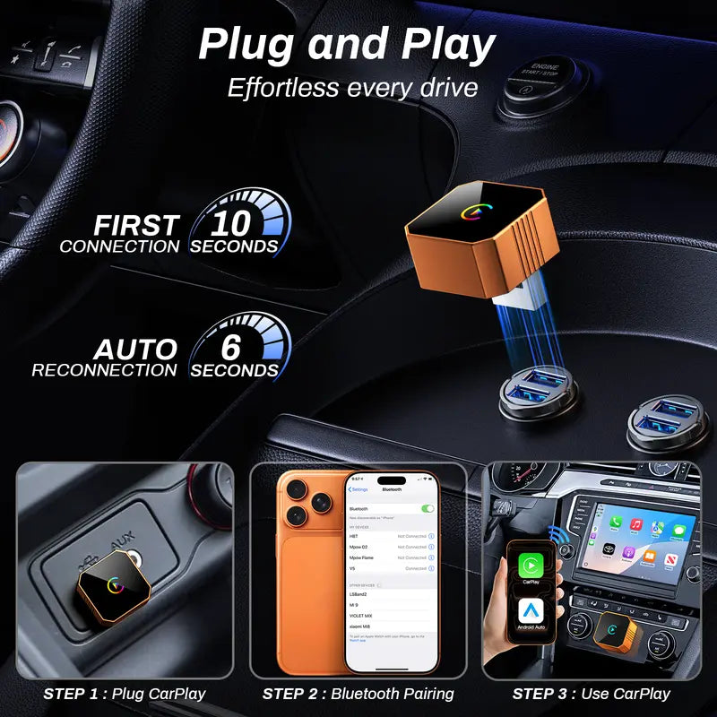 🚗2027 Wireless CarPlay Converter