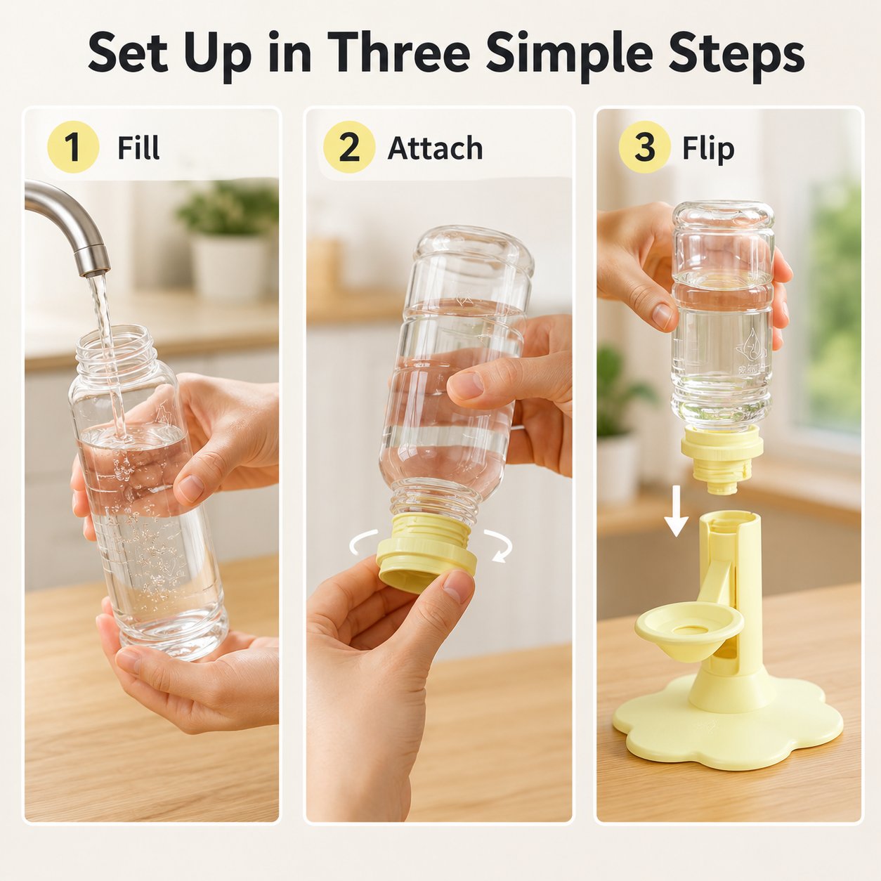 🎖️Gravity Cat Water Dispenser 🐱Cordless Raised Pet Water Bowl Anti-Spill ⚡No Electricity Needed