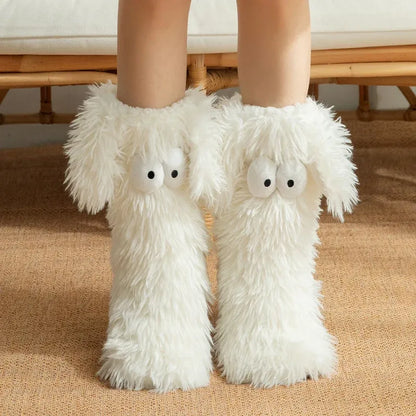 🧦 Women's Cozy Plush Slipper Socks | Warm Fleece Anti-Slip for Cozy Winter Days At Home❄️