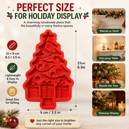 🎄 DIY Christmas Mold & Paint Craft Kit | Reusable 3D Mold with 8 Acrylic Paints, 2 Brushes & Festive Detail Guide 🎨✨
