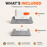 1 Cleaning Tool + 1 Replacement Pads