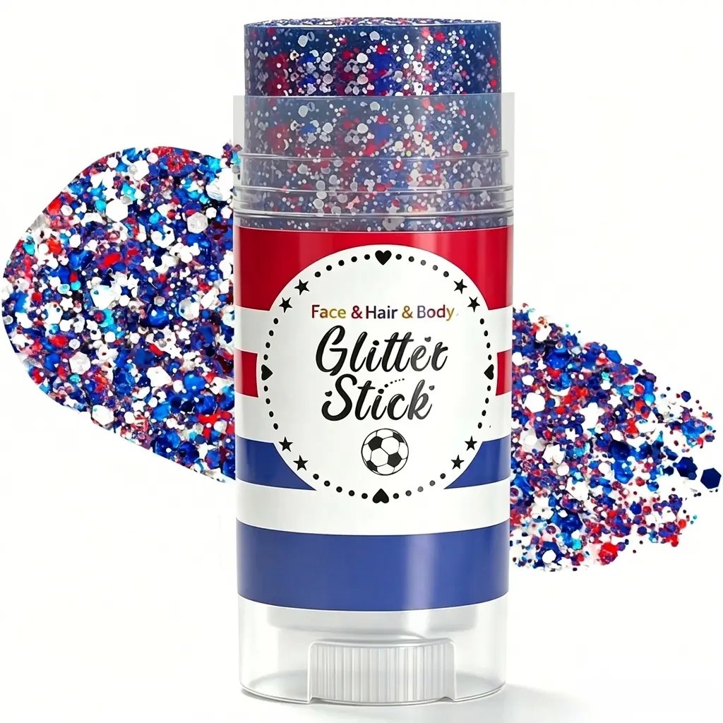 🔥4th of July Glitter Stick – Red, White & Blue Sparkle