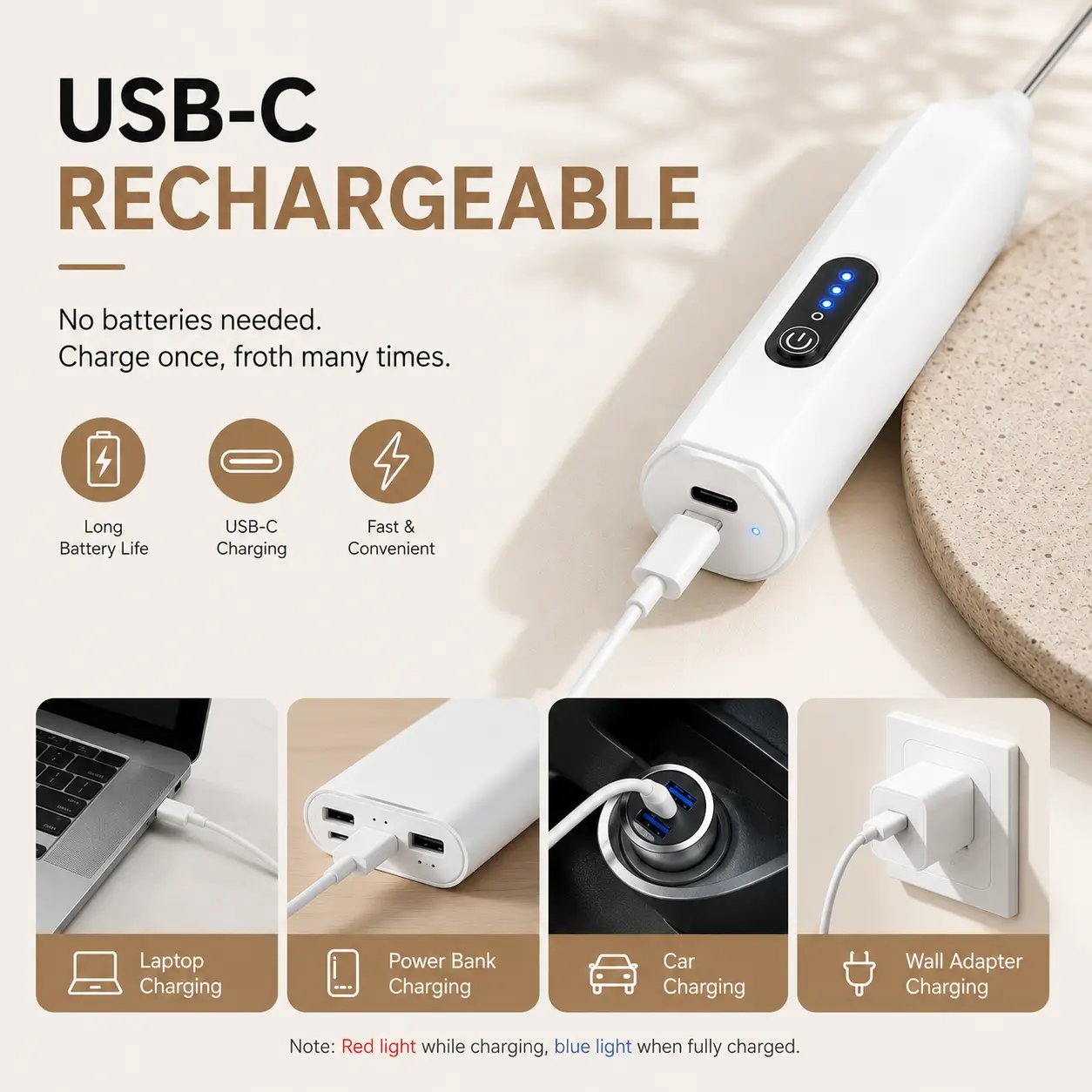 ⚡️Electric Milk Frother Handheld