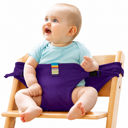 Portable Baby Chair Harness Safety Belt — Foldable Toddler Dining Seat for Travel & Restaurants