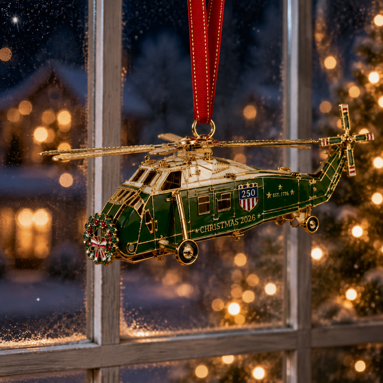 🔥250th Anniversary Edition Helicopter Ornament