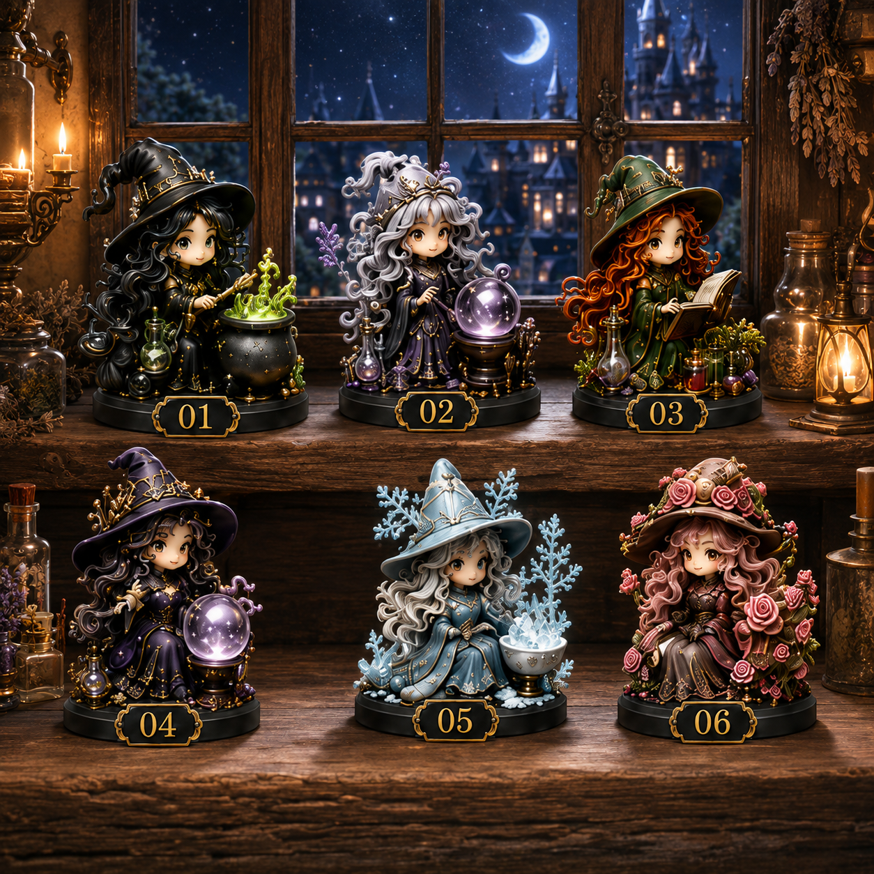 🧙‍♀️ 24 Days of Witchy Magic – 2026 Potion & Spellcraft Advent Calendar with 24 Enchanted Collectible Witch Figurines & Daily Surprises