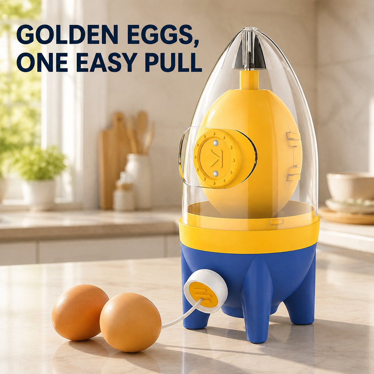 🥚Egg Yolk Mixer with Pulling Rope