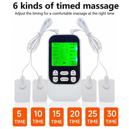 💪Rechargeable Muscle Stimulator Massager, 10 Modes 30 Intensity Levels TENS Unit with 10 Pads, Dual Channel Portable Pain Relief Device for Neck Body Recovery