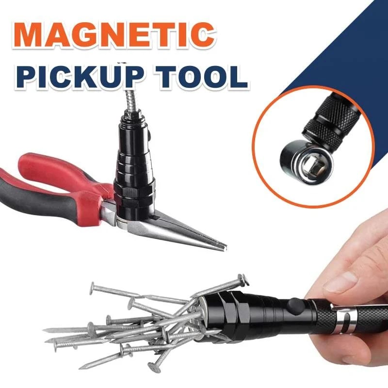📢📢49% OFF !! ⏰🔦Multifunctional Magnetic Telescopic Flashlight – Extendable, 360° Gooseneck, Super Bright 🛠️