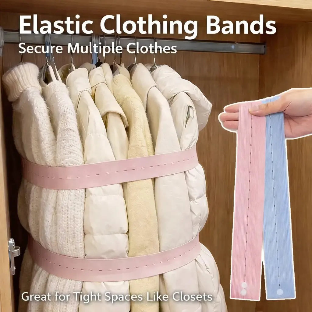 Closet Space Saver | Elastic Clothing Bands For Tidy Storage