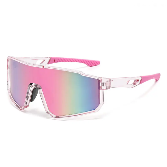 UV400 Protection Windproof Colorful Mirrored Sports Eyewear