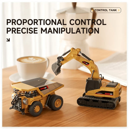 ⭐ 1:64 Premium Alloy Mini RC Construction Set