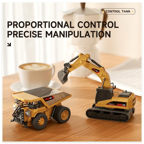 ⭐ 1:64 Premium Alloy Mini RC Construction Set