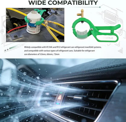 3-in-1 Refrigerant Can Tap Valve for R12 & R134A Car AC Charging